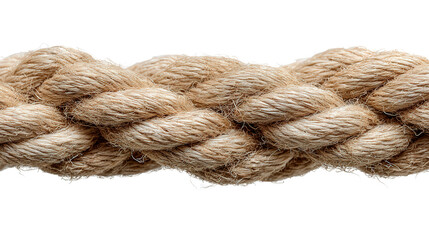 Rope for climbing or tying background isolated on a Transparent background, PNG file.