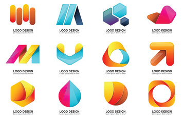 Modern Shapes Logo's , Tech Logo's , Unique Logo's, Alphabet Logo's.