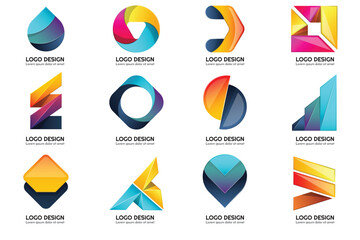 Modern Shapes Logo's , Tech Logo's , Unique Logo's.