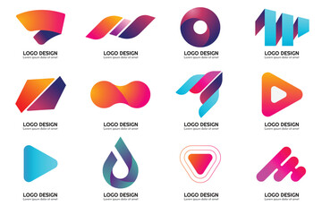 Modern Shapes Logo's , Tech Logo's , Unique Logo's.
