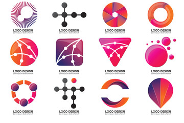 Modern Shapes Logo's , Tech Logo's , Unique Logo's.