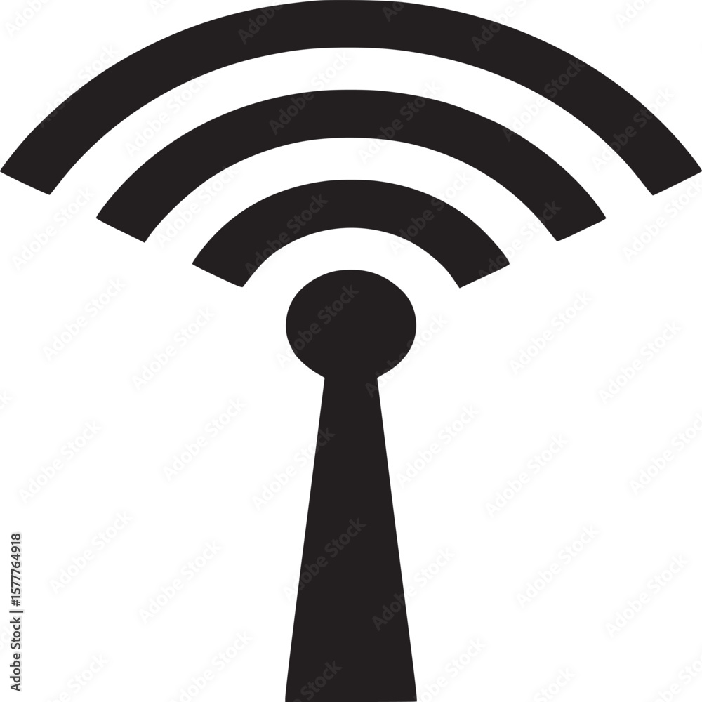 Poster wifi signal icon vector illustration for wireless internet connection and network access point desig