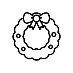 Vintage vector illustration of a Christmas wreath with flowers, leaves, and a seamless floral pattern for a decorative art design