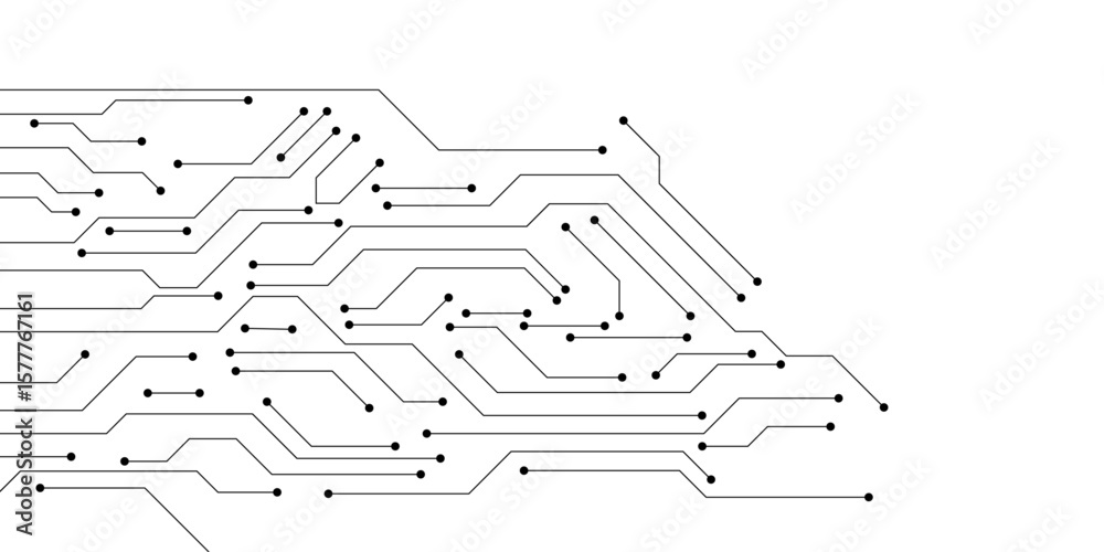Wall mural abstract digital technology futuristic internet network speed connection white background. technolog