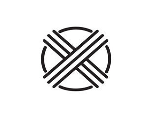 Clean Delete Icon with Modern Line Design