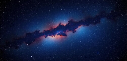 Fototapeta premium Vintage stippled deep space, Milky Way nebula, pointillism, retro grunge texture, retro, speckled