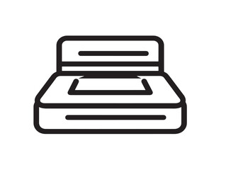 Fax machine icon in clean minimalist vector style
