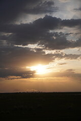 Obraz premium sunset over the countryside