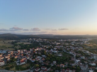 Aerial View of Peaceful Harbor