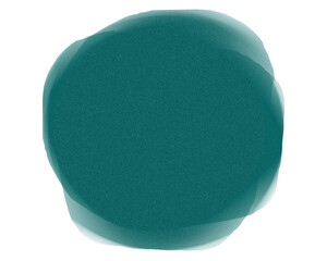 Abstract teal textured circle shape with black and white background elements