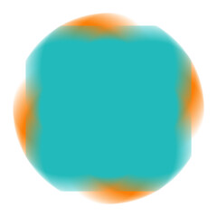 Abstract geometric design with vibrant red orange and teal colors