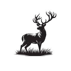 Swamp Deer Silhouette Vector Set

Black and White Barasingha Illustration

Vector Deer Silhouette Collection