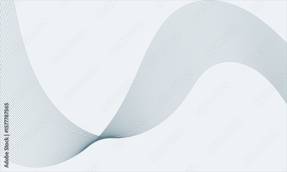 Poster abstract flowing lines and dotted pattern creates a dynamic background design