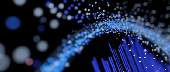 Abstract visualization of data analysis and charts, scientific method