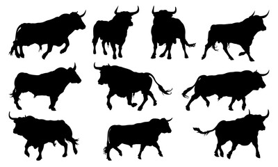 Bull silhouette