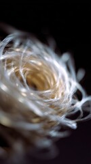 Abstract visualization of a thought process, swirling lines, ideas, creativity