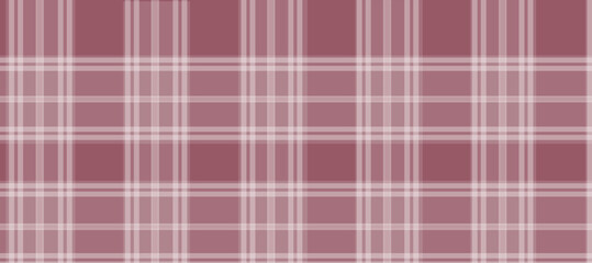 Geometric red plaid print in pastel tones, vector background