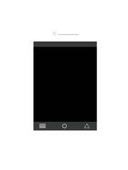 smartphone isolated on white