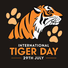 Stunning Tiger Head Illustration for International Tiger Day – 29th July