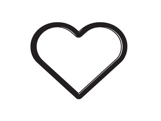 Simple Elegant Heart Filled Icon in Clean Design