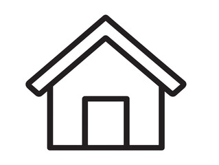 Obraz premium Elegant Minimal Home Icon for UI and Apps