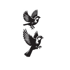 sparrow set silhouette tattoo,sparrow silhouette flying ,sparrow silhouette pictures ,jack sparrow set silhouette