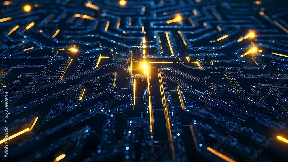Poster abstract digital network connection background. glowing lines and nodes forming a complex pattern. s