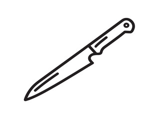 Simple and Elegant Kitchen Knife Vector Icon