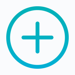 Obraz premium Add Lineal Gradient Icon For User Interface, Isolated Vector Icon. 