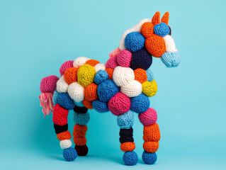 Horse Against Minimalistic Background