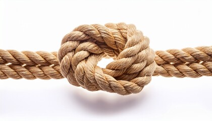 rope knot isolated on white