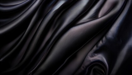 Fototapeta premium abstract black latex background smooth black fashion dark luxury texture black silk satin