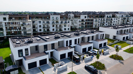 townhouse house new district modern architecture Wroclaw Poland