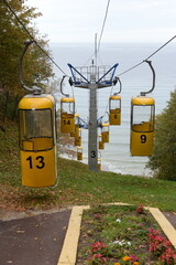 Cable car in the city of Svetlogorsk, Kaliningrad region