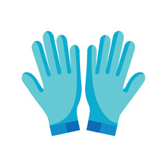 Surgical Gloves Illustration Medical Healthcare and Protection Concept in Vector Format on white background