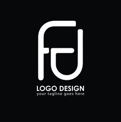 FD FD Logo Design, Creative Minimal Letter FD FD Monogram