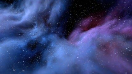 Fototapeta premium Abstract background of nebulous colors and swirling dust, creation of stars. Cosmic, ethereal. Vibrant.