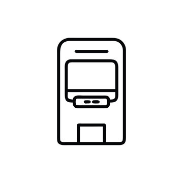ATM matchine vector on white background