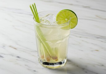 Refreshing Lemongrass Lime Fizz Cocktail Recipe