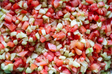 Fresh Cucumber and Tomato Salad Mix
