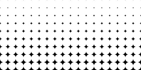 Geometric pattern with stars. Halftone abstract background.