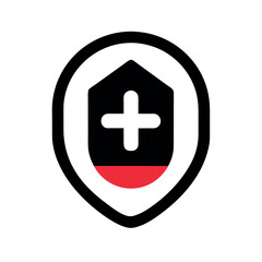 Vector Treatment Silhouette for Clinics, Hospitals, and Pharmaceutical Design