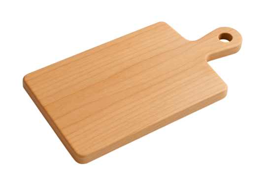Clean Rectangular Wooden Chopping Board - Ideal for Food Preparation, Culinary, and Cooking Concepts.
