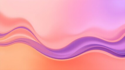 Vibrant abstract background with smooth flowing curves in orange, blue, and purple gradients. The fluid design creates a modern, futuristic, and visually soothing composition.