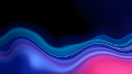 Vibrant abstract background with smooth flowing curves in orange, blue, and purple gradients. The fluid design creates a modern, futuristic, and visually soothing composition.