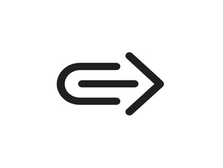 Obraz premium Fresh minimal receive icon vector line art clean design