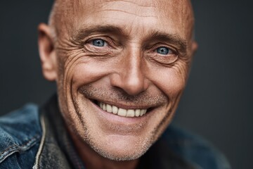 Obraz premium Happy Senior Man Portrait Close Up.