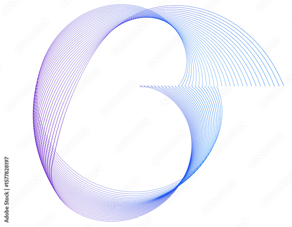 Fototapete abstract wavy stripes. colors lines created using blend tool. report cover page design elements on w