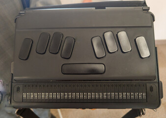 Braille notepad, combining simplicity and accessibility, and featuring the power and efficiency of a tablet or smartphone.