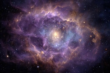 Obraz premium Majestic Nebula in Deep Space.